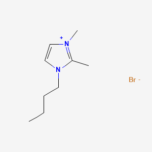 Chemical structure of 1-Butyl-2,3-dimethylimidazolium bromide