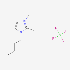 Chemical structure of 1-Butyl-2,3-dimethylimidazolium Tetrafluoroborate