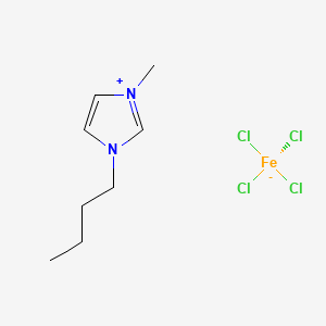 Chemical structure of 1-Butyl-3-methylimidazolium tetrachloroferrate