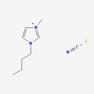 Chemical structure of 1-butyl-3-methylimidazolium thiocyanate