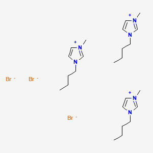 Chemical structure of 1-Butyl-3-methylimidazolium Tribromide