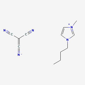 Chemical structure of 1-Butyl-3-methylimidazolium Tricyanomethanide