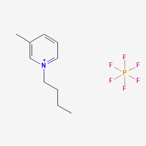 Chemical structure of 1-Butyl-3-methylpyridinium hexafluorophosphate