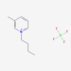 Chemical structure of 1-Butyl-3-methylpyridinium tetrafluoroborate