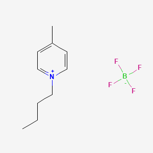 Chemical structure of 1-Butyl-4-methylpyridinium tetrafluoroborate