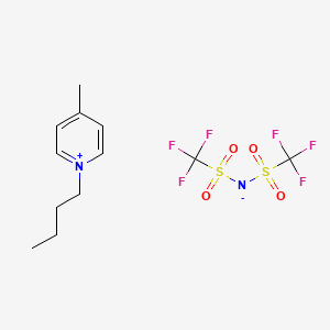 Chemical structure of 1-Butyl-4-methylpyridinium Bis(trifluoromethylsulfonyl)amide