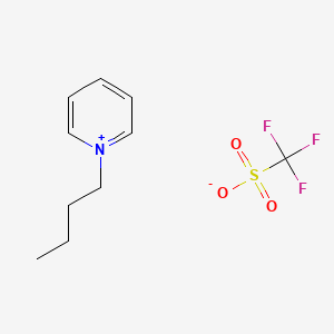 Chemical structure of 1-Butylpyridinium triflate