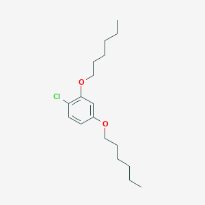 Chemical structure of 1-Chloro-2,4-bis(hexyloxy)benzene