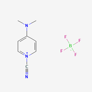 Chemical structure of 1-Cyano-4-(dimethylamino)pyridinium tetrafluoroborate
