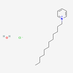 Chemical structure of 1-Dodecylpyridinium chloride hydrate