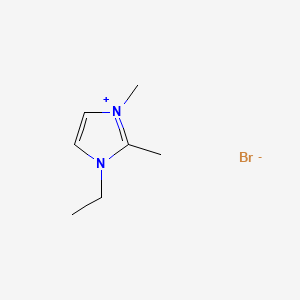 Chemical structure of 1-Ethyl-2,3-dimethylimidazolium bromide