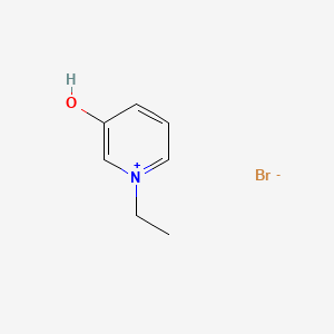 Chemical structure of 1-Ethyl-3-hydroxypyridinium bromide