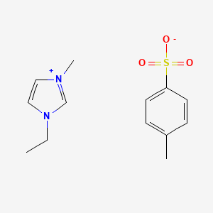 Chemical structure of 1-Ethyl-3-methyl-1H-imidazol-3-ium 4-methylbenzenesulfonate