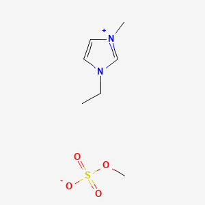 Chemical structure of 1-Ethyl-3-methylimidazolium methyl sulfate