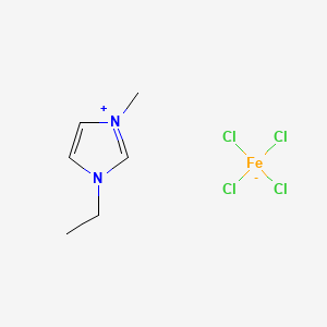 Chemical structure of 1-Ethyl-3-methylimidazolium Tetrachloroferrate