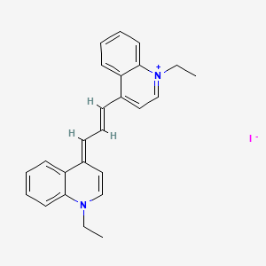 Chemical structure of Cryptocyanine iodide