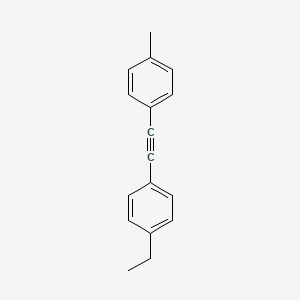 Chemical structure of 1-Ethyl-4-(p-tolylethynyl)benzene