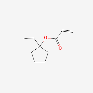 Chemical structure of 1-Ethylcyclopentyl acrylate