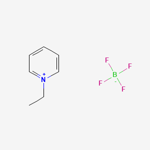 Chemical structure of N-ethylpyridinium tetrafluoroborate