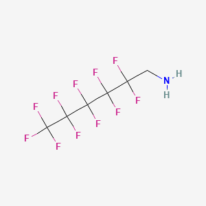Chemical structure of 1H,1H-Undecafluorohexylamine