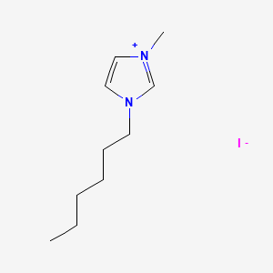 Chemical structure of 1-hexyl-3-methylimidazolium iodide