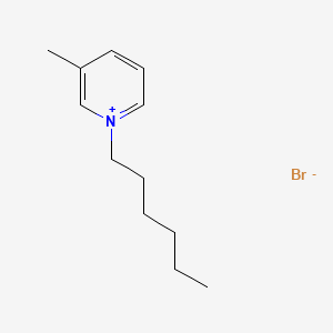 Chemical structure of 1-Hexyl-3-methylpyridin-1-ium bromide