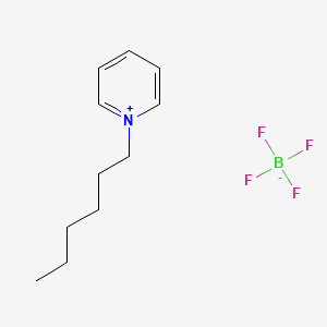 Chemical structure of 1-Hexylpyridinium tetrafluoroborate