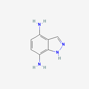 Chemical structure of 1H-Indazole-4,7-diamine