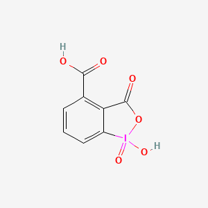 Chemical structure of 1-Hydroxy-1,3-dioxo-1,3-dihydro-1Λ5-benzo[d][1,2]iodaoxole-4-carboxylic acid