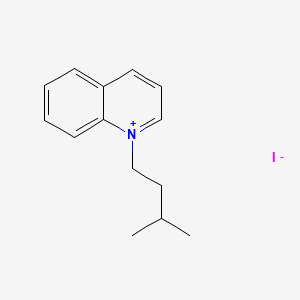 Chemical structure of 1-Isopentylquinolin-1-ium iodide