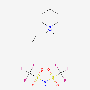 Chemical structure of 1-Methyl-1-propylpiperidin-1-ium bis((trifluoromethyl)sulfonyl)amide