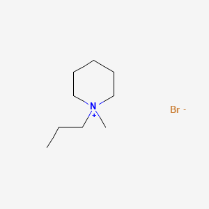 Chemical structure of 1-Methyl-1-propylpiperidinium Bromide