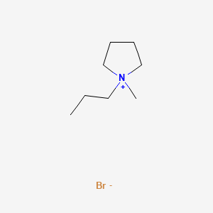 Chemical structure of 1-Methyl-1-propylpyrrolidinium bromide