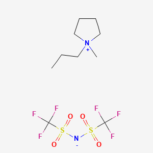 Chemical structure of 1-MEthyl-1-propylpyrrolidinium bis(trifluoromethanesulfonyl)imide