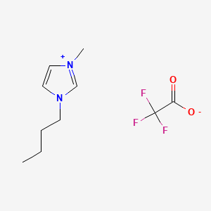 Chemical structure of 1-Methyl-3-butylimidazolium Trifluoroacetate