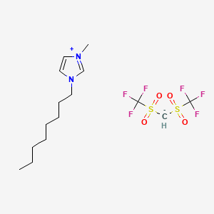 Chemical structure of 1-methyl-3-octyl-1H-imidazol-3-ium bis((trifluoromethyl)sulfonyl)methanide