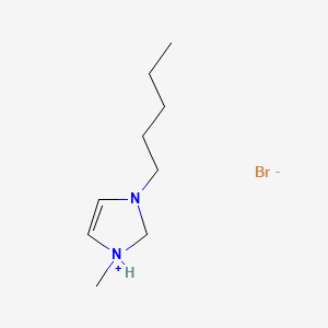 Chemical structure of 1-Methyl-3-pentylimidazolium Bromide