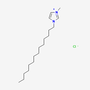 Chemical structure of 1-Methyl-3-tetradecylimidazolium chloride