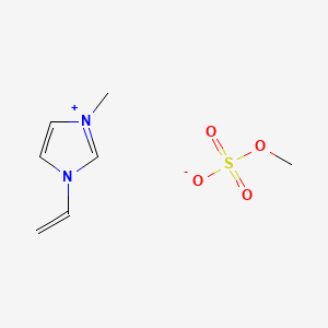 Chemical structure of 3-methyl-1-vinyl-1H-imidazolium methyl sulphate