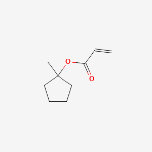Chemical structure of 1-Methylcyclopentyl acrylate