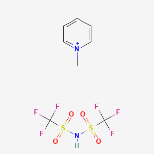 Chemical structure of 1-Methylpyridin-1-ium Bis((trifluoromethyl)sulfonyl)amide