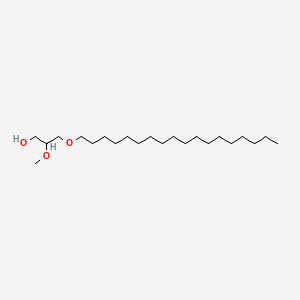 Chemical structure of 1-O-Octadecyl-2-O-methyl-rac-glycerol