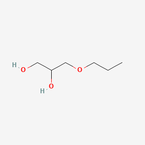 Chemical structure of 1-O-Propyl-rac-glycerol