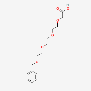 Chemical structure of 1-Phenyl-2,5,8,11-tetraoxatridecan-13-oic acid