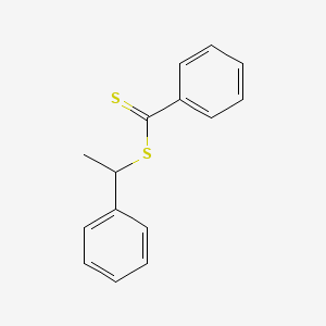Chemical structure of 1-Phenylethyl benzodithioate