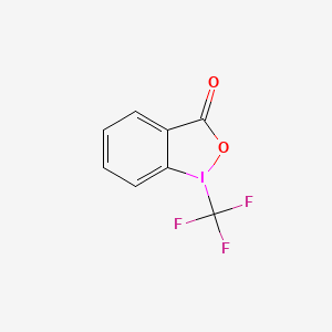 Chemical structure of 1-Trifluoromethyl-1,2-benziodoxol-3(1H)-one