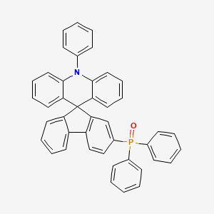 Chemical structure of 2'-(Diphenylphosphoryl)-10-phenyl-10H-spiro[acridine-9,9'-fluorene]