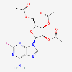 Chemical structure of 2',3',5'-Tri-O-acetyl-2-fluoroadenosine