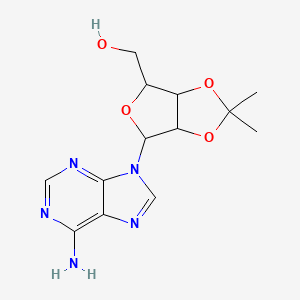 Chemical structure of 2',3'-Isopropylideneadenosine