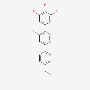 Chemical structure of 2',3,4,5-Tetrafluoro-4''-propyl-1,1':4',1''-terphenyl